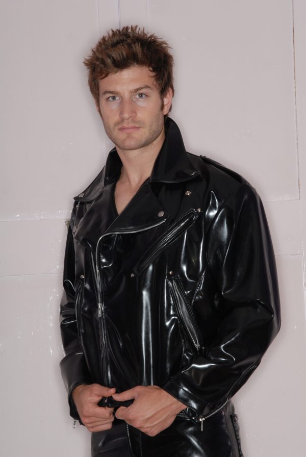 Men's Traditional Biker Jacket - Image 8