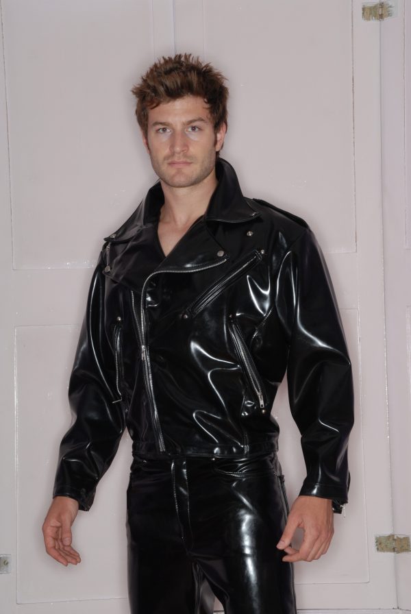 Men's Traditional Biker Jacket - Image 4