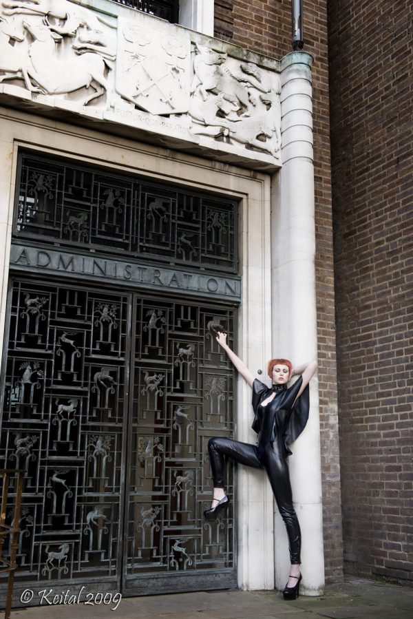 Cape Sleeved Catsuit - Image 3