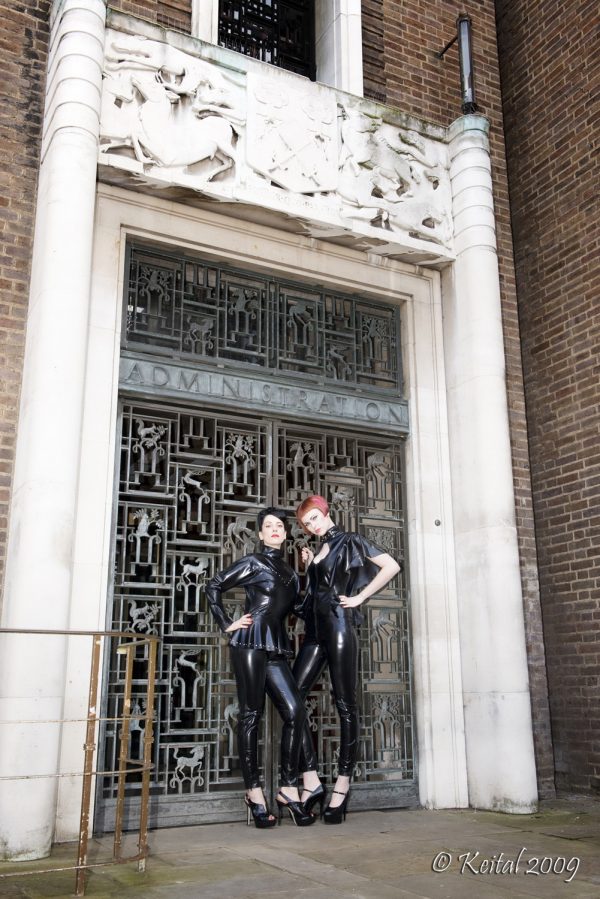 Cape Sleeved Catsuit - Image 2